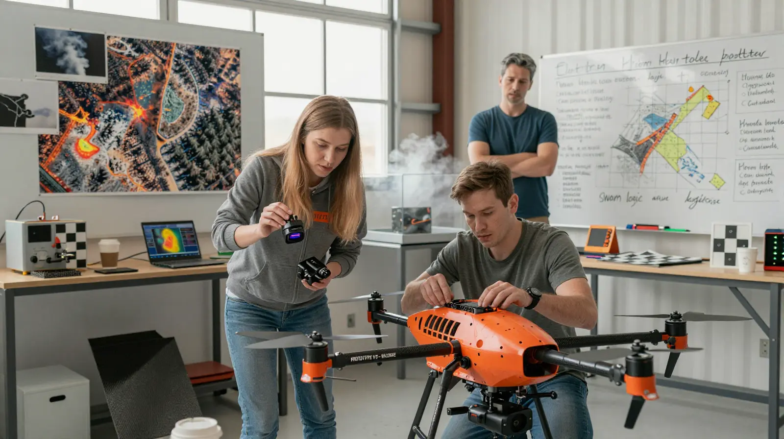 A group of inventors is tweaking a UAV to monitor forest fires