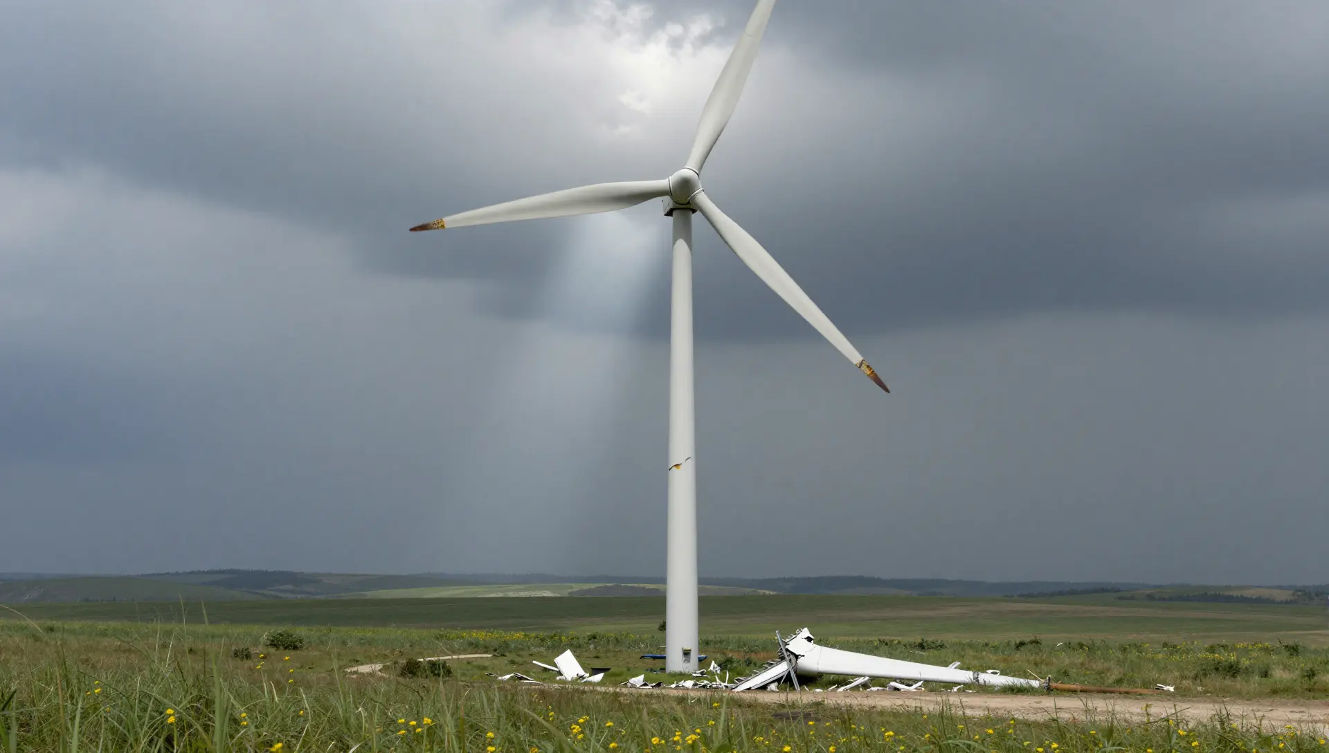 Broken Wind Turbine
